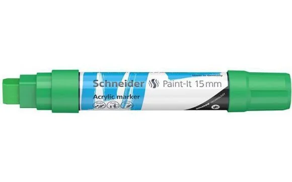 120304 Akrylový popisovač Paint-It 330, zelená, 15 mm, SCHNEIDER Horká Nabídka
