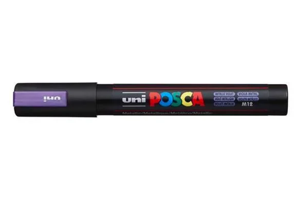 Akrylový popisovač Posca PC-5M, kovově fialová, 1,8-2,5 mm, UNI 2UPC5MML Oblíbený