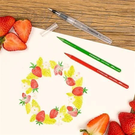 Akvarelové pastelky v laku Design Journey, 12 různých barev, sada, šestihranné, STAEDTLER Tovární Cena
