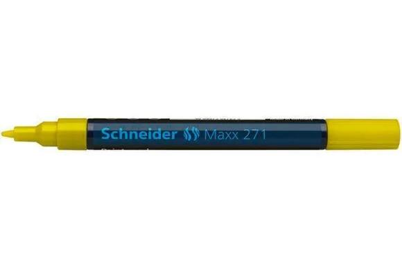 Permanentní lakový popisovač Maxx 271, žlutá, 1-2mm, SCHNEIDER Víkendová Akce