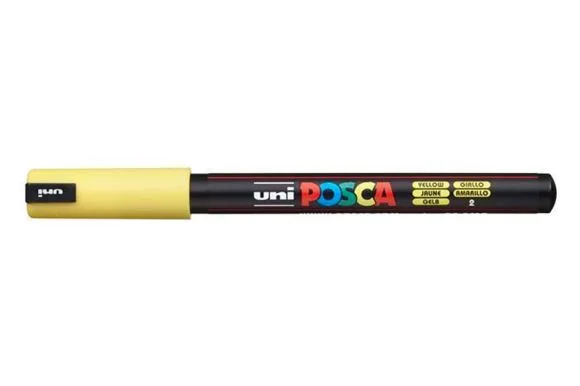 Nejlepší Volba Akrylový popisovač Posca PC-1MR, žlutá, 0,7 mm, UNI 2UPC1MRS