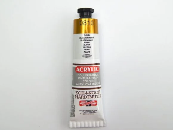 Akční Nabídka Barva 162725 / 0810 zlatá akrylová 40ml
