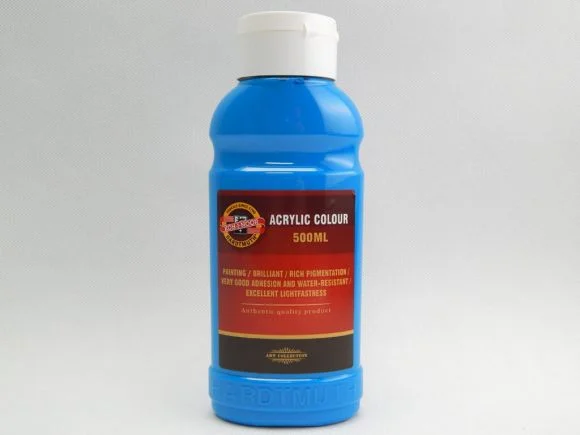 Zlevněný Barva akrylová 500ml modrozelená Koh-i-noor 1627/0450