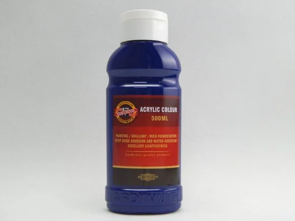 Nejprodávanější Barva akrylová 500ml modř tmavá Koh-i-noor 1627/0420