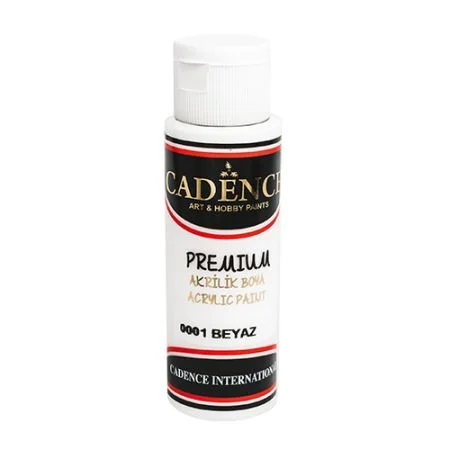 Akrylová barva CADENCE Premium, bílá, 70 ml Poslední Šance